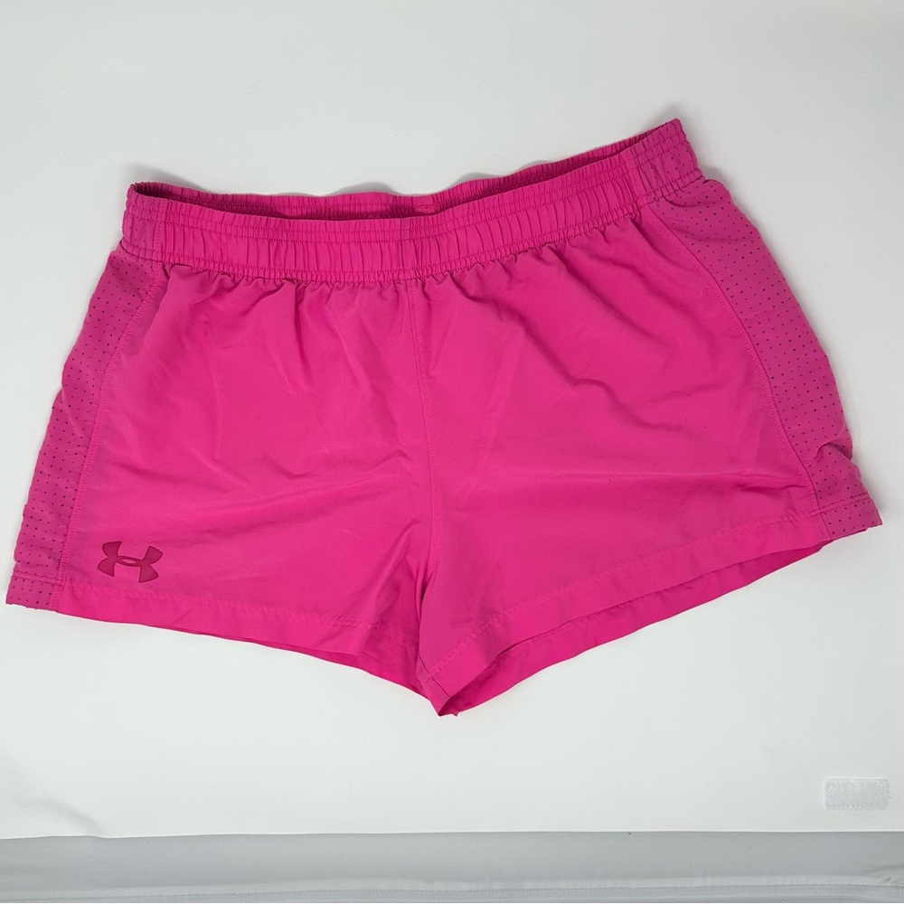 Under Armour Girl’s Loose Unlined Pink Shorts, Size: YXL Youth Xl